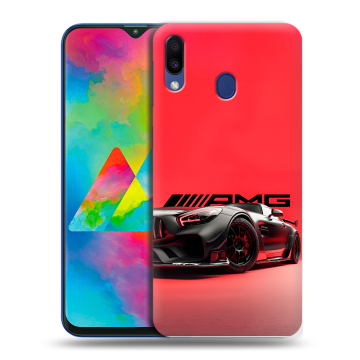 Силиконовый чехол на Samsung Galaxy M20 с принтом Мерседес Mercedes AMG Силиконовый чехол на Samsung Galaxy M20 с принтом Мерседес Mercedes AMG