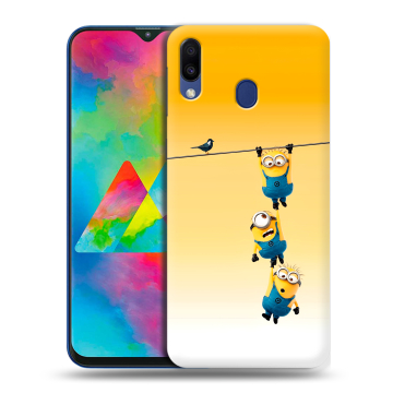 Силиконовый чехол на Samsung Galaxy M20 с принтом Миньоны Силиконовый чехол на Samsung Galaxy M20 с принтом Миньоны