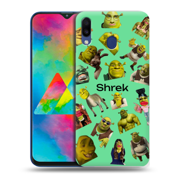 Силиконовый чехол на Samsung Galaxy M20 с принтом Шрек Shrek Силиконовый чехол на Samsung Galaxy M20 с принтом Шрек Shrek