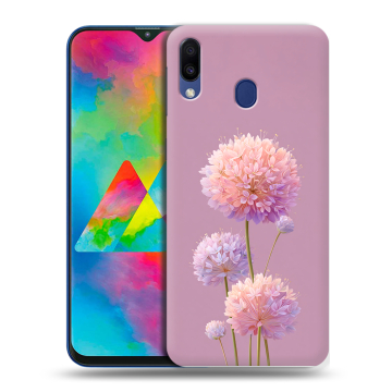 Силиконовый чехол на Samsung Galaxy M20 с принтом Цветы Силиконовый чехол на Samsung Galaxy M20 с принтом Цветы
