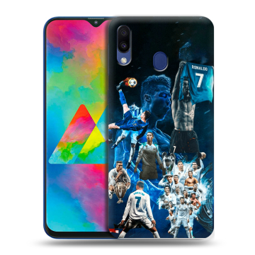Силиконовый чехол на Samsung Galaxy M20 с принтом Реал Роналдо Силиконовый чехол на Samsung Galaxy M20 с принтом Реал Роналдо