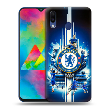 Силиконовый чехол на Samsung Galaxy M20 с принтом Chelsea Челси Силиконовый чехол на Samsung Galaxy M20 с принтом Chelsea Челси