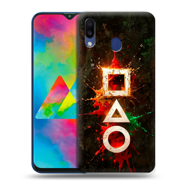 Силиконовый чехол на Samsung Galaxy M20 с принтом Squid Game Игра кальмара Силиконовый чехол на Samsung Galaxy M20 с принтом Squid Game Игра кальмара
