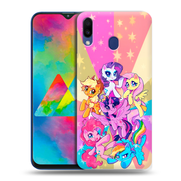 Силиконовый чехол на Samsung Galaxy M20 с принтом My little pony Дружба чудо Силиконовый чехол на Samsung Galaxy M20 с принтом My little pony Дружба чудо