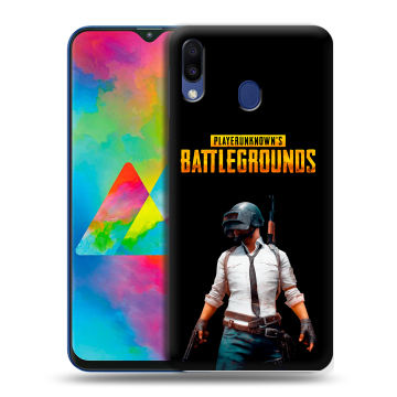 Силиконовый чехол на Samsung Galaxy M20 с принтом PUGB ПАГБ Силиконовый чехол на Samsung Galaxy M20 с принтом PUGB ПАГБ