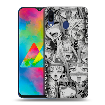 Силиконовый чехол на Samsung Galaxy M20 с принтом Ahegao Ахегао Аниме Силиконовый чехол на Samsung Galaxy M20 с принтом Ahegao Ахегао Аниме
