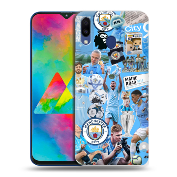 Силиконовый чехол на Samsung Galaxy M20 с принтом Man City Манчестер Сити Силиконовый чехол на Samsung Galaxy M20 с принтом Man City Манчестер Сити