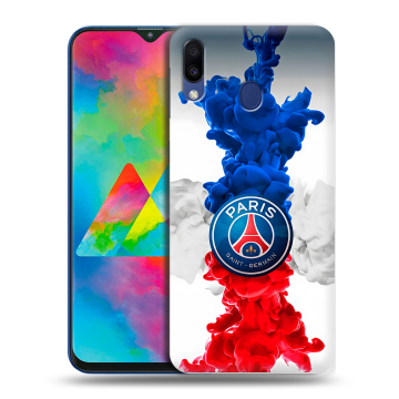Силиконовый чехол на Samsung Galaxy M20 с принтом PSG ПСЖ Силиконовый чехол на Samsung Galaxy M20 с принтом PSG ПСЖ
