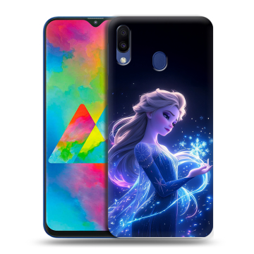 Силиконовый чехол на Samsung Galaxy M20 с принтом Холодное сердце Frozen Силиконовый чехол на Samsung Galaxy M20 с принтом Холодное сердце Frozen