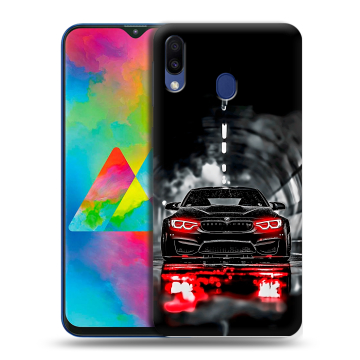 Силиконовый чехол на Samsung Galaxy M20 с принтом BMW БМВ Силиконовый чехол на Samsung Galaxy M20 с принтом BMW БМВ