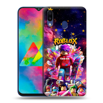 Силиконовый чехол на Samsung Galaxy M20 с принтом Roblox Роблокс Силиконовый чехол на Samsung Galaxy M20 с принтом Roblox Роблокс