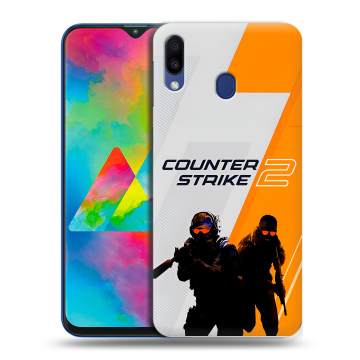 Силиконовый чехол на Samsung Galaxy M20 с принтом Counter Strike Силиконовый чехол на Samsung Galaxy M20 с принтом Counter Strike