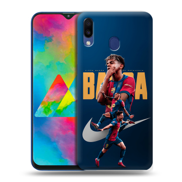 Силиконовый чехол на Samsung Galaxy M20 с принтом Барселона Barca Yamal Силиконовый чехол на Samsung Galaxy M20 с принтом Барселона Barca Yamal
