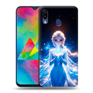 Силиконовый чехол на Samsung Galaxy M20 с принтом Холодное сердце Frozen Силиконовый чехол на Samsung Galaxy M20 с принтом Холодное сердце Frozen