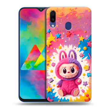 Силиконовый чехол на Samsung Galaxy M20 с принтом Labubu Лабубу Силиконовый чехол на Samsung Galaxy M20 с принтом Labubu Лабубу