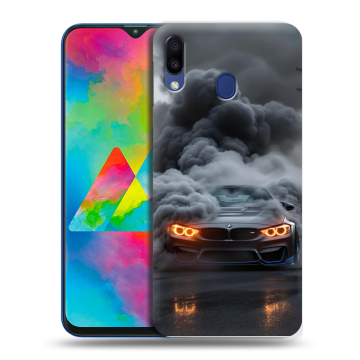 Силиконовый чехол на Samsung Galaxy M20 с принтом BMW БМВ Силиконовый чехол на Samsung Galaxy M20 с принтом BMW БМВ