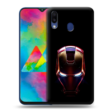 Силиконовый чехол на Samsung Galaxy M20 с принтом IronMan Железный человек Силиконовый чехол на Samsung Galaxy M20 с принтом IronMan Железный человек