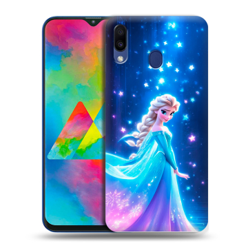 Силиконовый чехол на Samsung Galaxy M20 с принтом Холодное сердце Frozen Силиконовый чехол на Samsung Galaxy M20 с принтом Холодное сердце Frozen