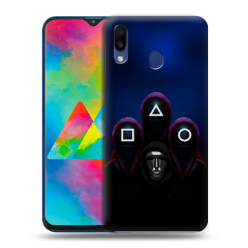 Силиконовый чехол на Samsung Galaxy M20 с принтом Игра Кальмара Силиконовый чехол на Samsung Galaxy M20 с принтом Игра Кальмара