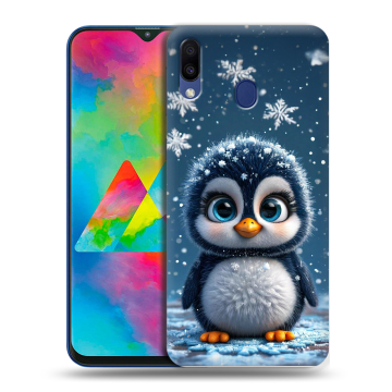 Силиконовый чехол на Samsung Galaxy M20 с принтом Новый год Силиконовый чехол на Samsung Galaxy M20 с принтом Новый год