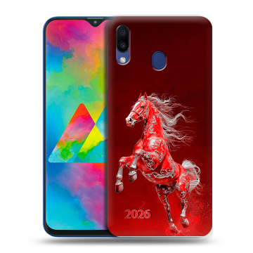 Силиконовый чехол на Samsung Galaxy M20 с принтом Новый год Силиконовый чехол на Samsung Galaxy M20 с принтом Новый год