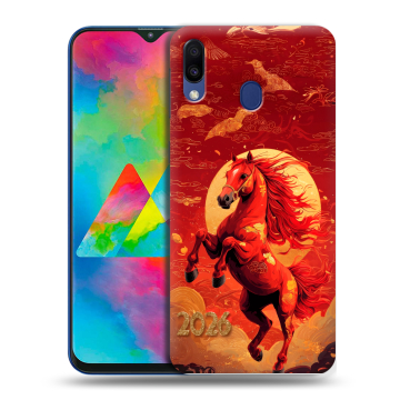 Силиконовый чехол на Samsung Galaxy M20 с принтом Новый год Силиконовый чехол на Samsung Galaxy M20 с принтом Новый год