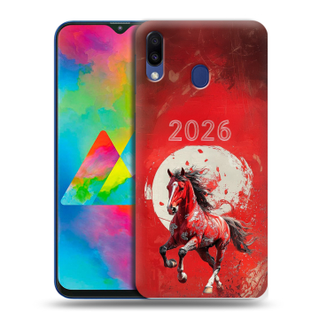 Силиконовый чехол на Samsung Galaxy M20 с принтом Новый год Силиконовый чехол на Samsung Galaxy M20 с принтом Новый год