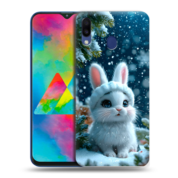 Силиконовый чехол на Samsung Galaxy M20 с принтом Новый год Силиконовый чехол на Samsung Galaxy M20 с принтом Новый год