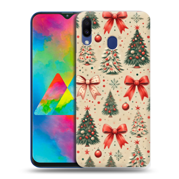 Силиконовый чехол на Samsung Galaxy M20 с принтом Новый год Силиконовый чехол на Samsung Galaxy M20 с принтом Новый год