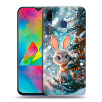 Силиконовый чехол на Samsung Galaxy M20 с принтом Новый год Силиконовый чехол на Samsung Galaxy M20 с принтом Новый год