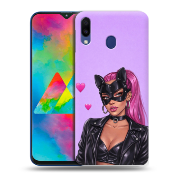 Силиконовый чехол на Samsung Galaxy M20 с принтом женский Силиконовый чехол на Samsung Galaxy M20 с принтом женский