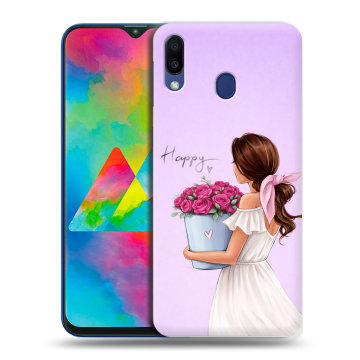 Силиконовый чехол на Samsung Galaxy M20 с принтом женский Силиконовый чехол на Samsung Galaxy M20 с принтом женский