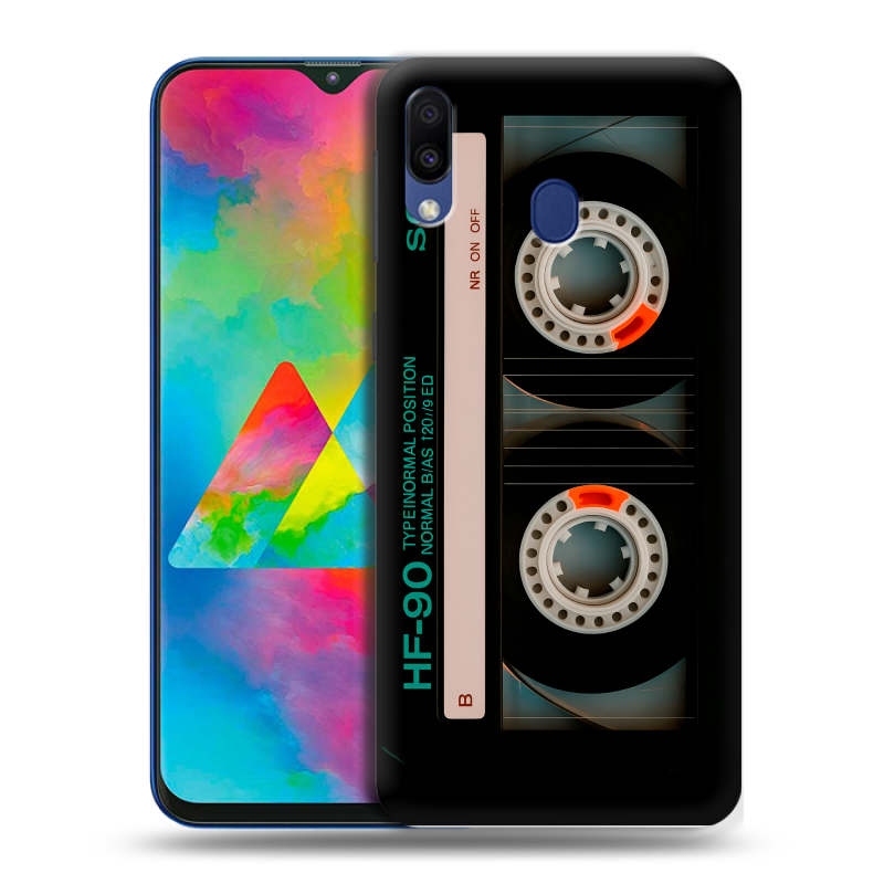 Силиконовый чехол на Samsung Galaxy M20 с принтом Кассета Силиконовый чехол на Samsung Galaxy M20 с принтом Кассета