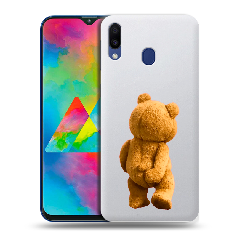 Силиконовый чехол на Samsung Galaxy M20 с принтом Медведь Силиконовый чехол на Samsung Galaxy M20 с принтом Медведь