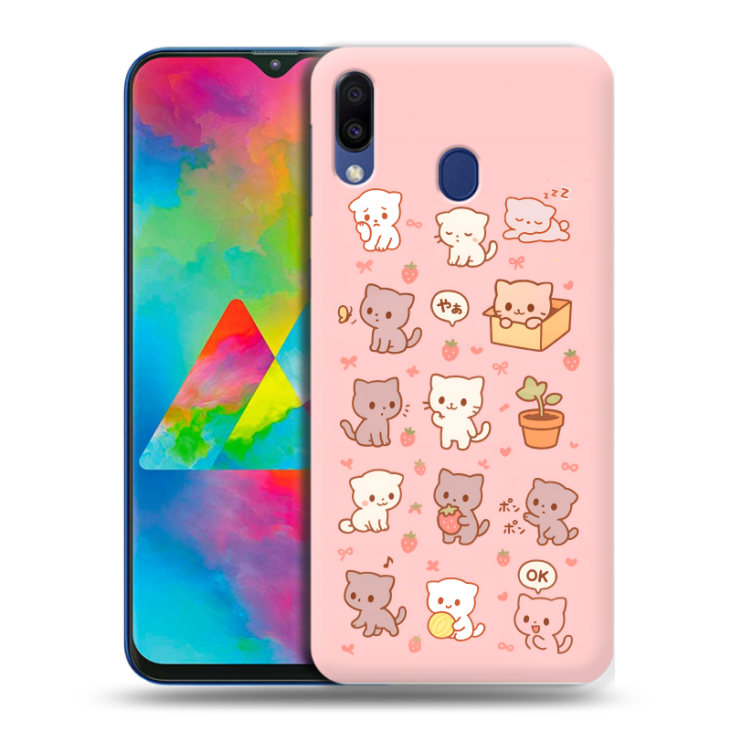 Силиконовый чехол на Samsung Galaxy M20 с принтом Hello Kitty Хелоу Кити Силиконовый чехол на Samsung Galaxy M20 с принтом Hello Kitty Хелоу Кити