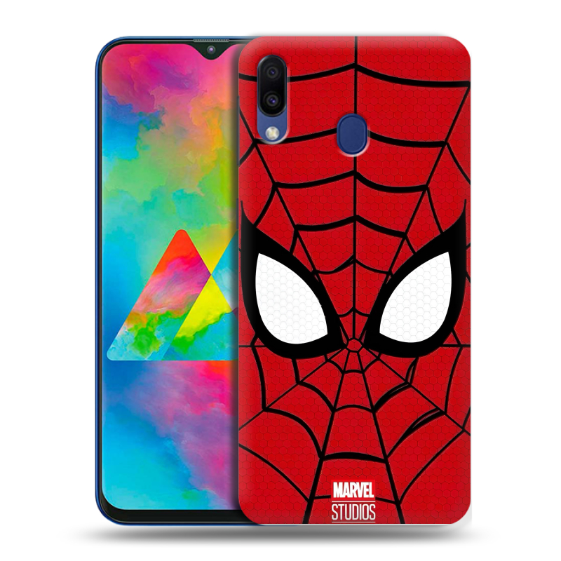 Силиконовый чехол на Samsung Galaxy M20 с принтом человек паук spiderman Силиконовый чехол на Samsung Galaxy M20 с принтом человек паук spiderman