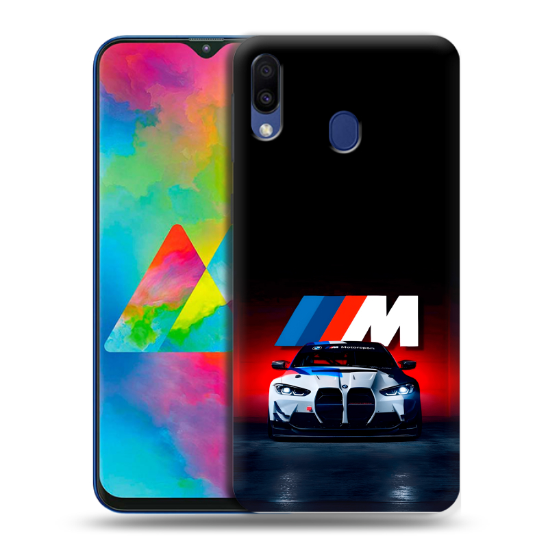 Силиконовый чехол на Samsung Galaxy M20 с принтом БМВ BMW Силиконовый чехол на Samsung Galaxy M20 с принтом БМВ BMW