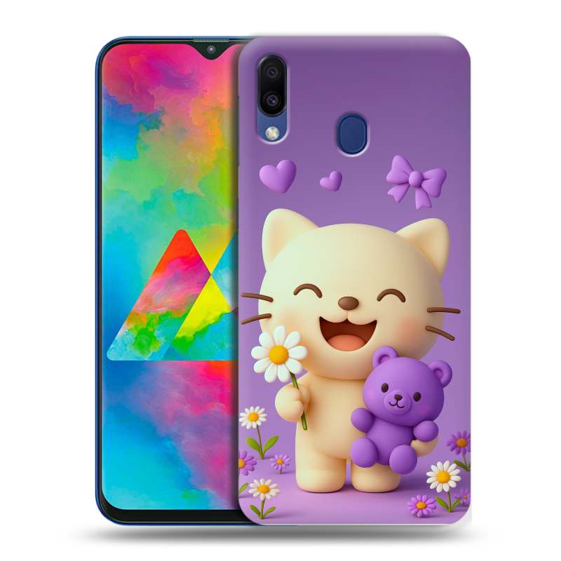 Силиконовый чехол на Samsung Galaxy M20 с принтом для девочек Силиконовый чехол на Samsung Galaxy M20 с принтом для девочек