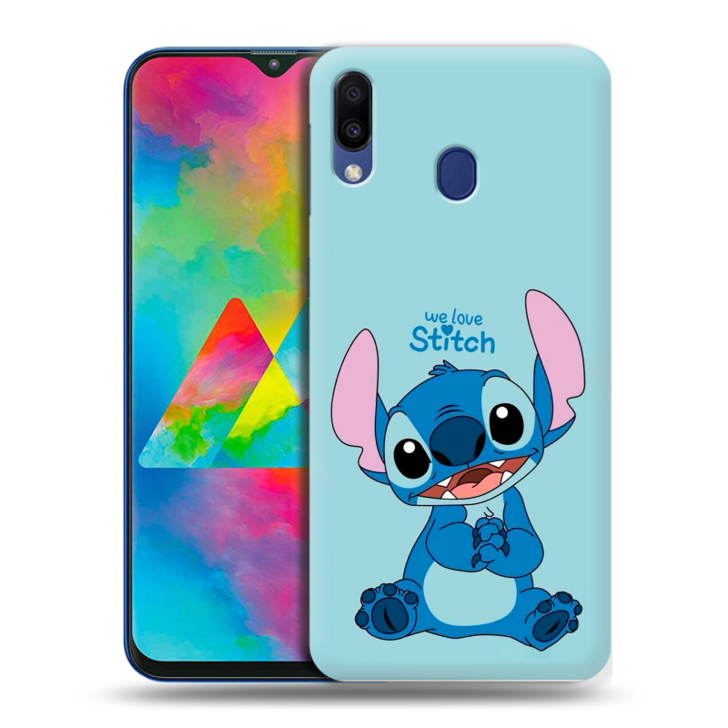 Силиконовый чехол на Samsung Galaxy M20 с принтом Лило и Стич Силиконовый чехол на Samsung Galaxy M20 с принтом Лило и Стич