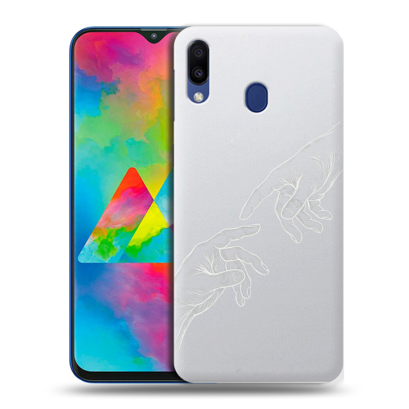 Пластиковый чехол на Samsung Galaxy M20 с принтом Сотворение мира Пластиковый чехол на Samsung Galaxy M20 с принтом Сотворение мира
