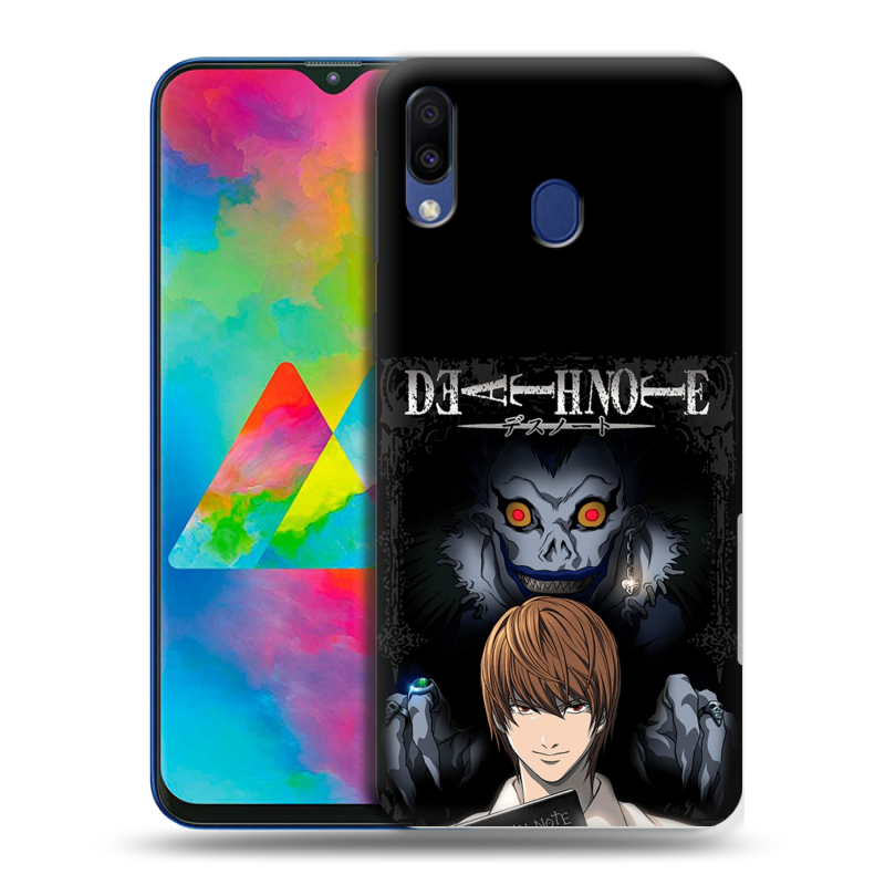 Пластиковый чехол на Samsung Galaxy M20 с принтом Death note Тетрадь смерти Пластиковый чехол на Samsung Galaxy M20 с принтом Death note Тетрадь смерти