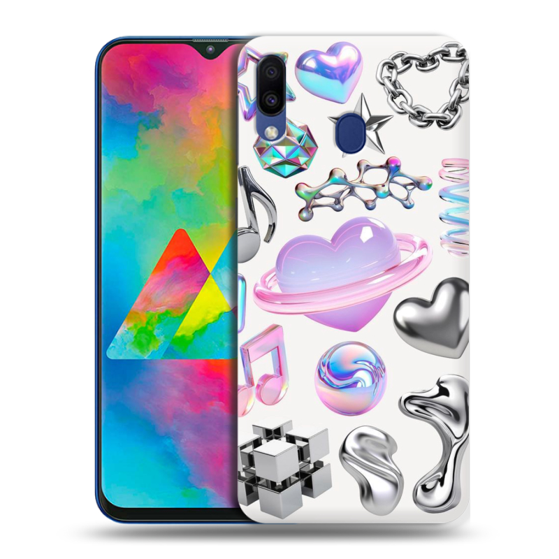 Силиконовый чехол на Samsung Galaxy M20 с принтом Y2K Силиконовый чехол на Samsung Galaxy M20 с принтом Y2K