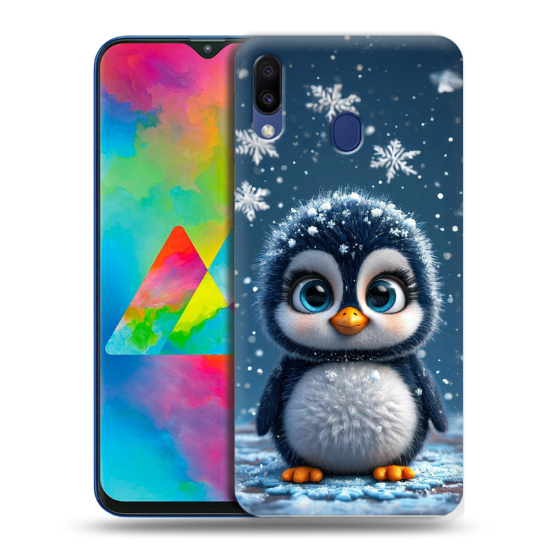Пластиковый чехол на Samsung Galaxy M20 с принтом Новый год Пластиковый чехол на Samsung Galaxy M20 с принтом Новый год