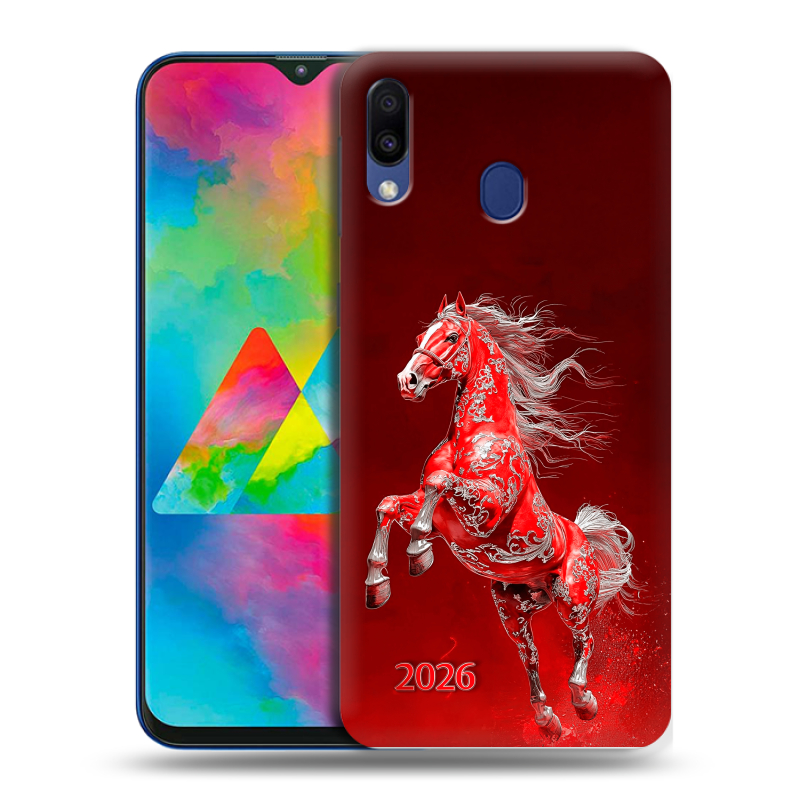 Пластиковый чехол на Samsung Galaxy M20 с принтом Новый год Пластиковый чехол на Samsung Galaxy M20 с принтом Новый год