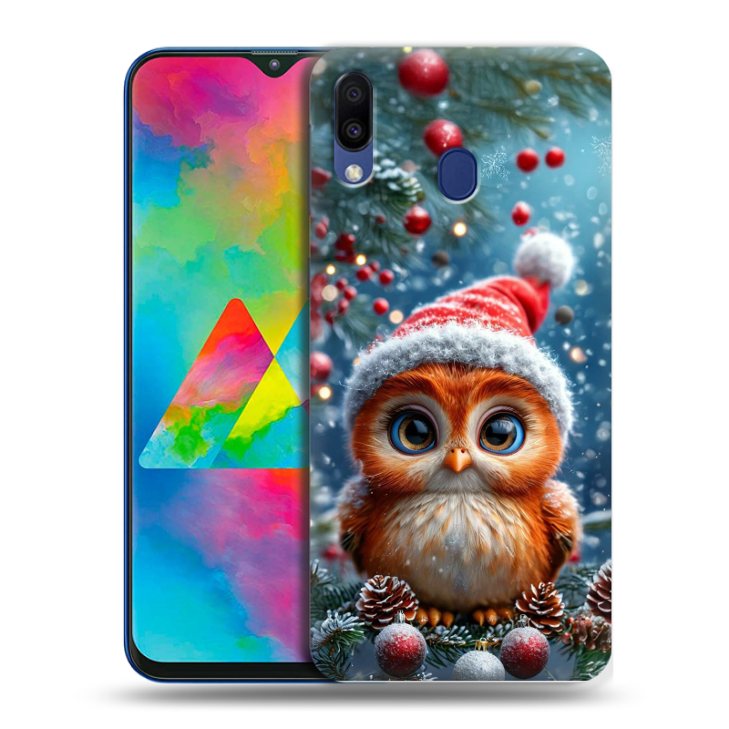 Пластиковый чехол на Samsung Galaxy M20 с принтом Новый год Пластиковый чехол на Samsung Galaxy M20 с принтом Новый год