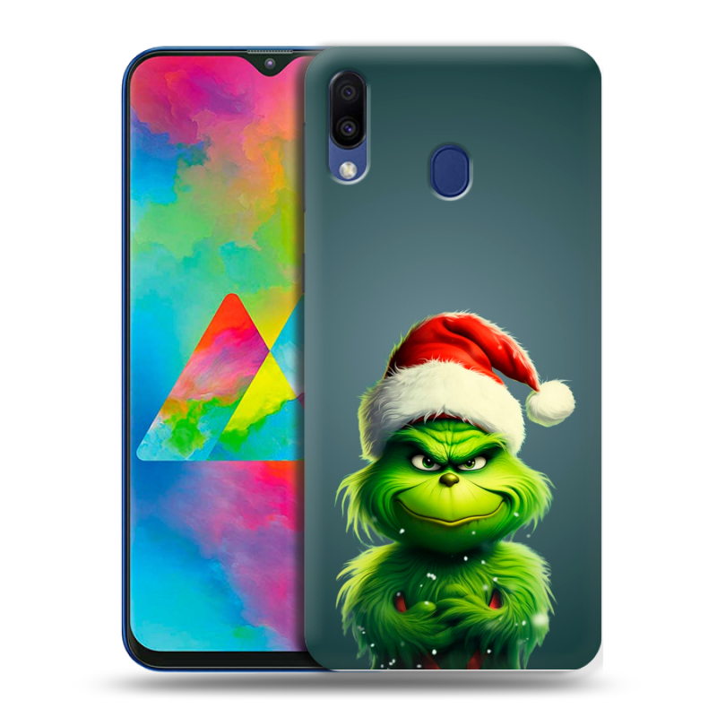 Силиконовый чехол на Samsung Galaxy M20 с принтом Новый год Силиконовый чехол на Samsung Galaxy M20 с принтом Новый год