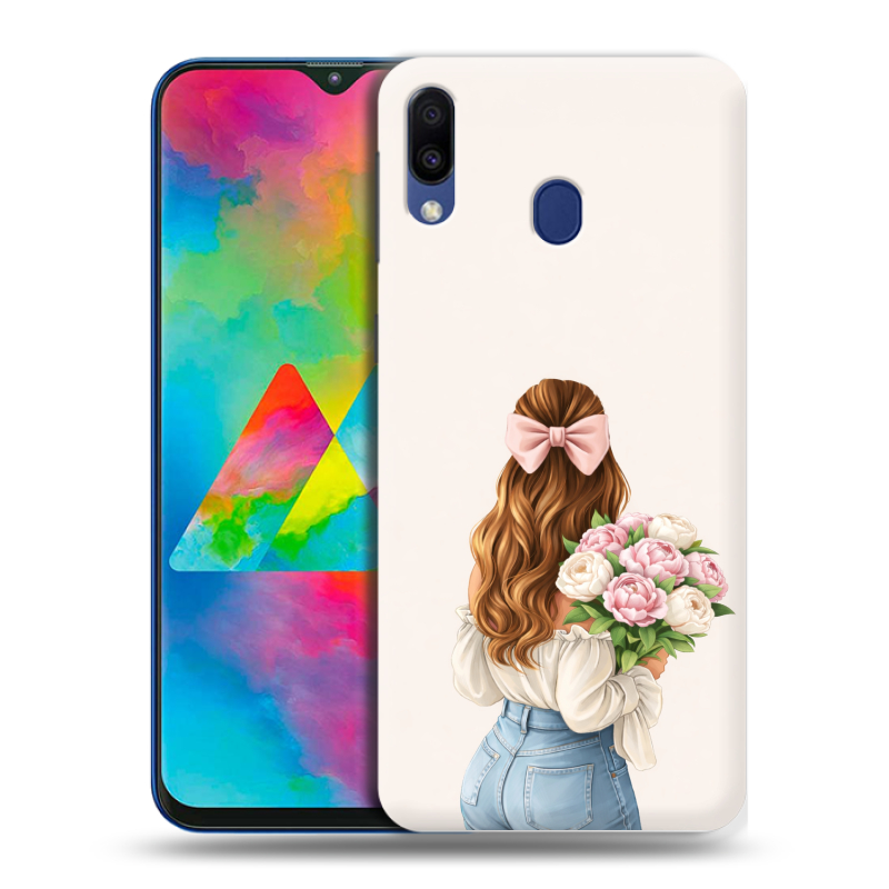 Силиконовый чехол на Samsung Galaxy M20 с принтом женский Силиконовый чехол на Samsung Galaxy M20 с принтом женский