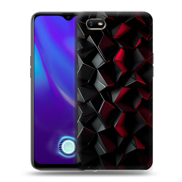 Силиконовый противоударный чехол на OPPO A1k с принтом Абстракция