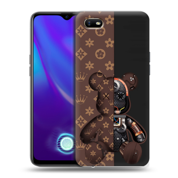 Силиконовый противоударный чехол на OPPO A1k с принтом Луи робот