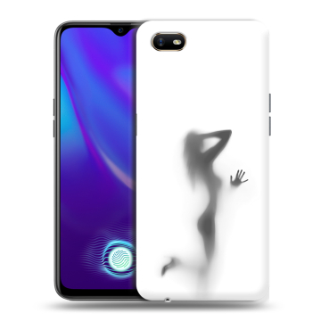 Силиконовый противоударный чехол на OPPO A1k с принтом Силуэт